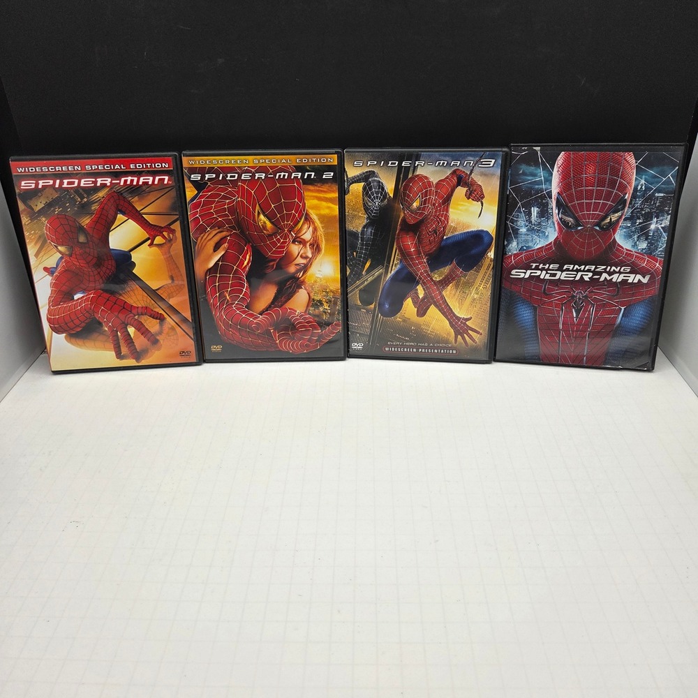 Spider-Man 4 DVD Lot 1 2 3 Widescreen Special Edition Amazing Spider-Man Marvel